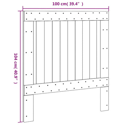 vidaXL Headboard 100x104 cm Solid Wood Pine