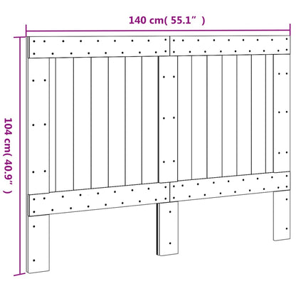 vidaXL Headboard 140x104 cm Solid Wood Pine