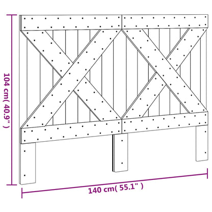 vidaXL Headboard 140x104 cm Solid Wood Pine