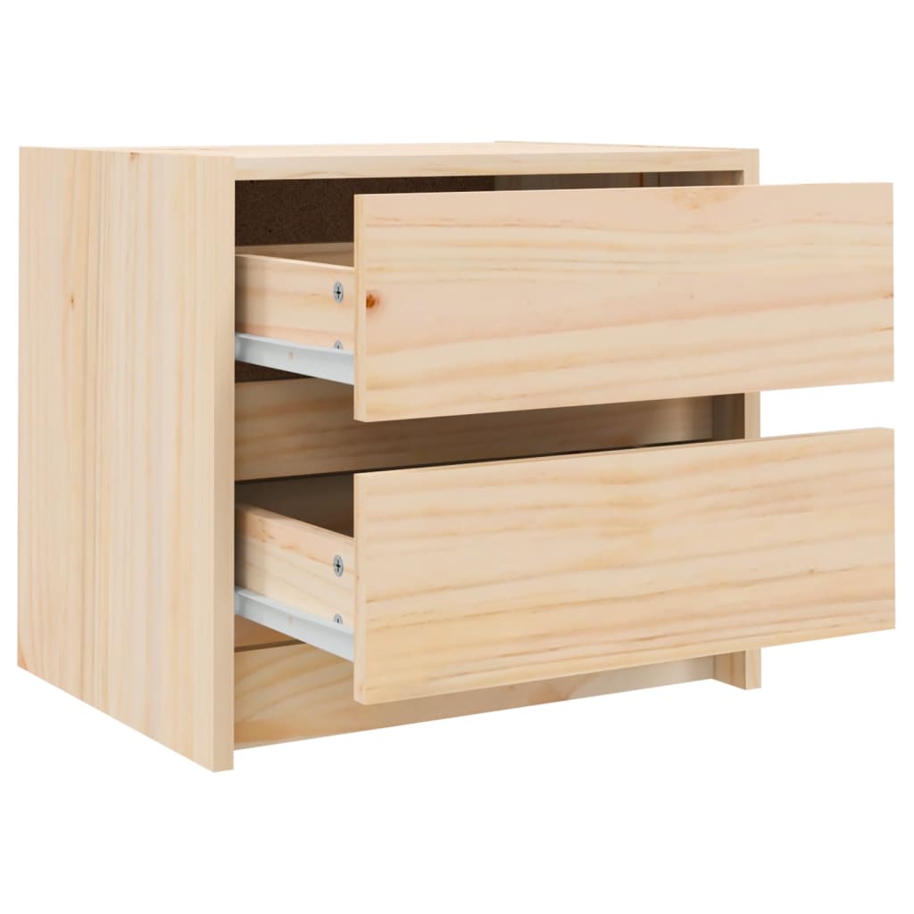 vidaXL Bedside Cabinet 40x31x35.5 cm Solid Wood Pine