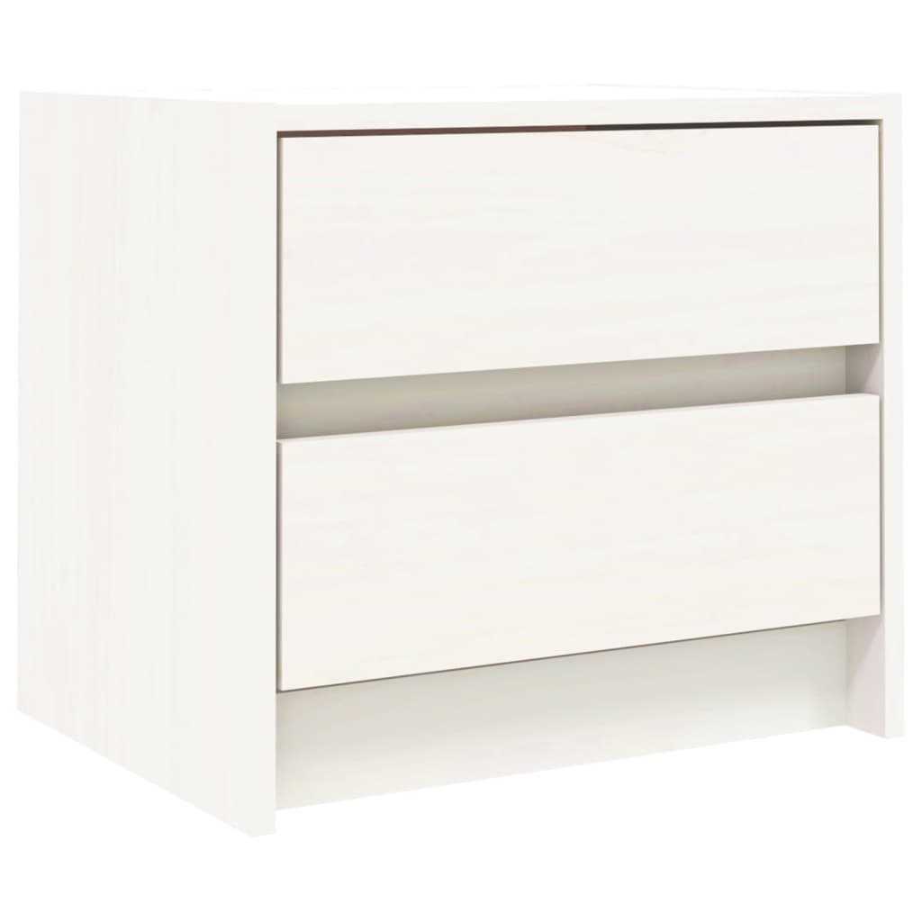 vidaXL Bedside Cabinets 2 pcs White 40x31x35.5 cm Solid Wood Pine