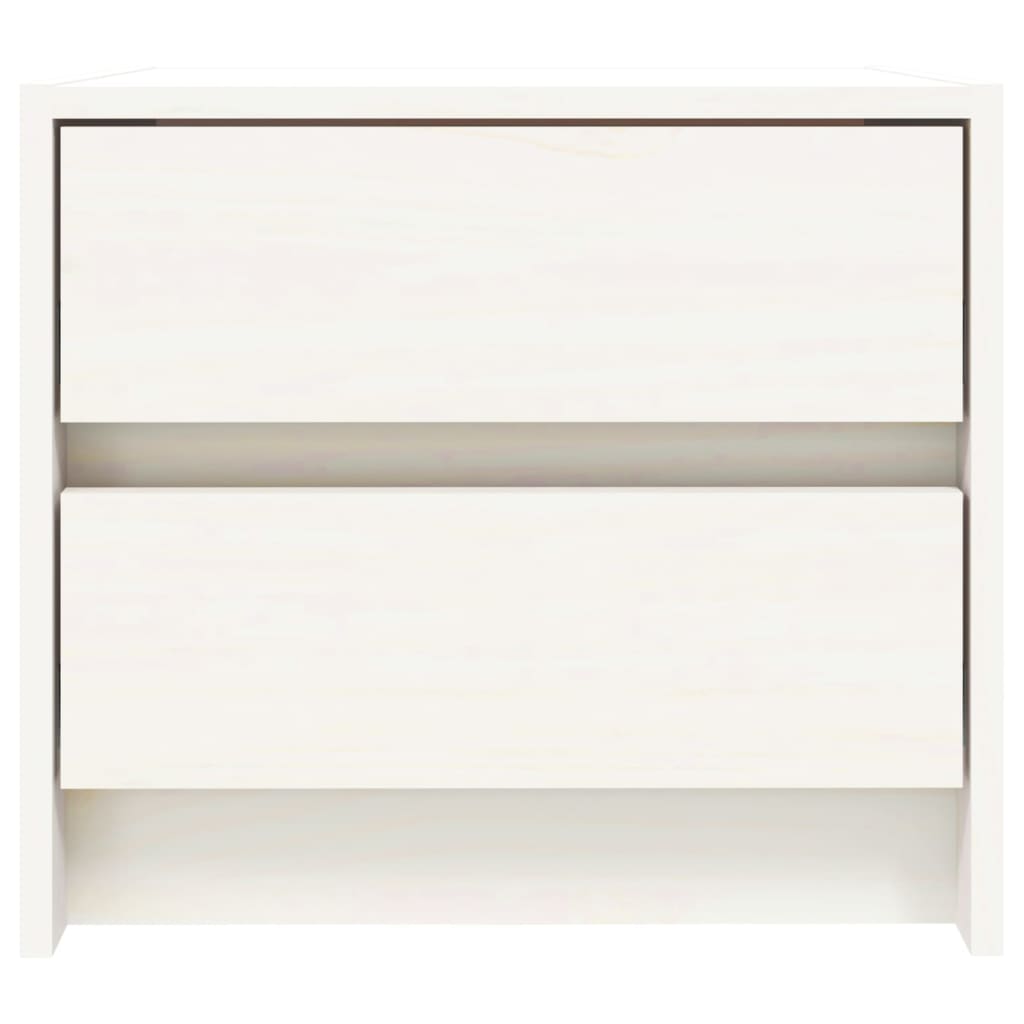 vidaXL Bedside Cabinets 2 pcs White 40x31x35.5 cm Solid Wood Pine