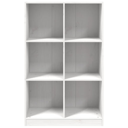 vidaXL Bookcase White 70x33x110 cm Solid Wood Pine