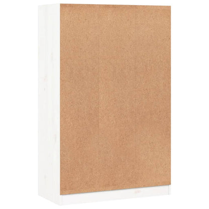 vidaXL Bookcase White 70x33x110 cm Solid Wood Pine