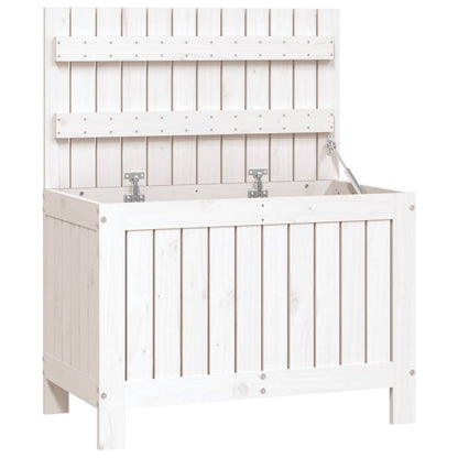vidaXL Garden Storage Box White 76x42.5x54 cm Solid Wood Pine