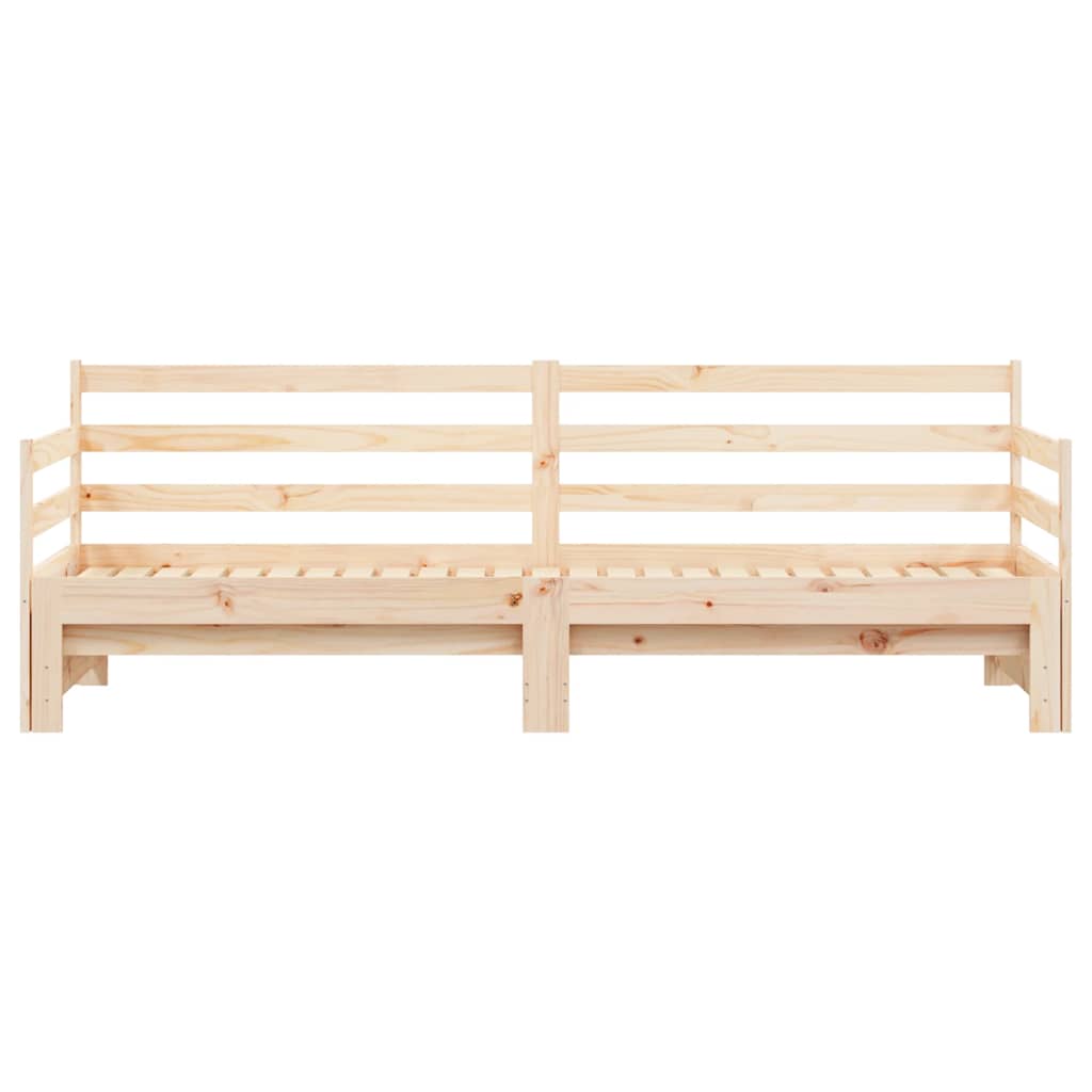 vidaXL Daybed with Trundle without Mattress 80x200 cm Solid Wood