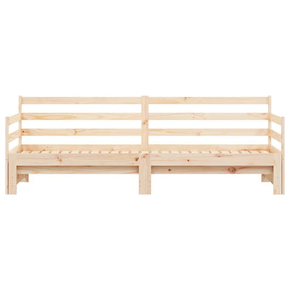 vidaXL Daybed with Trundle without Mattress 80x200 cm Solid Wood