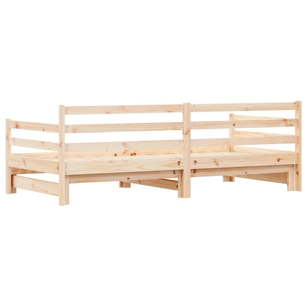 vidaXL Daybed with Trundle without Mattress 80x200 cm Solid Wood