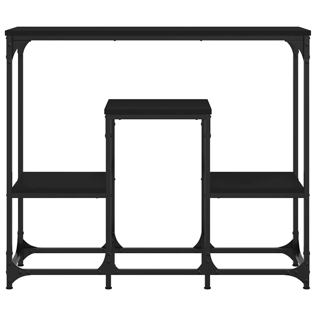 vidaXL Console Table Black 89.5x28x76 cm Engineered Wood