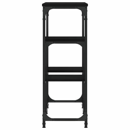 vidaXL Console Table Black 89.5x28x76 cm Engineered Wood