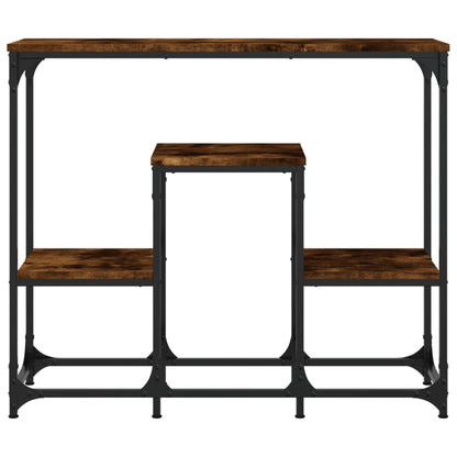 vidaXL Console Table Smoked Oak 89.5x28x76 cm Engineered Wood