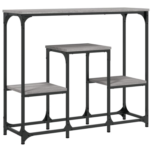 vidaXL Console Table Grey Sonoma 89.5x28x76 cm Engineered Wood
