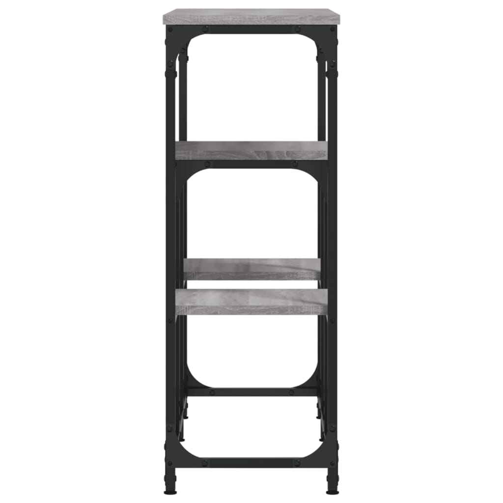 vidaXL Console Table Grey Sonoma 89.5x28x76 cm Engineered Wood