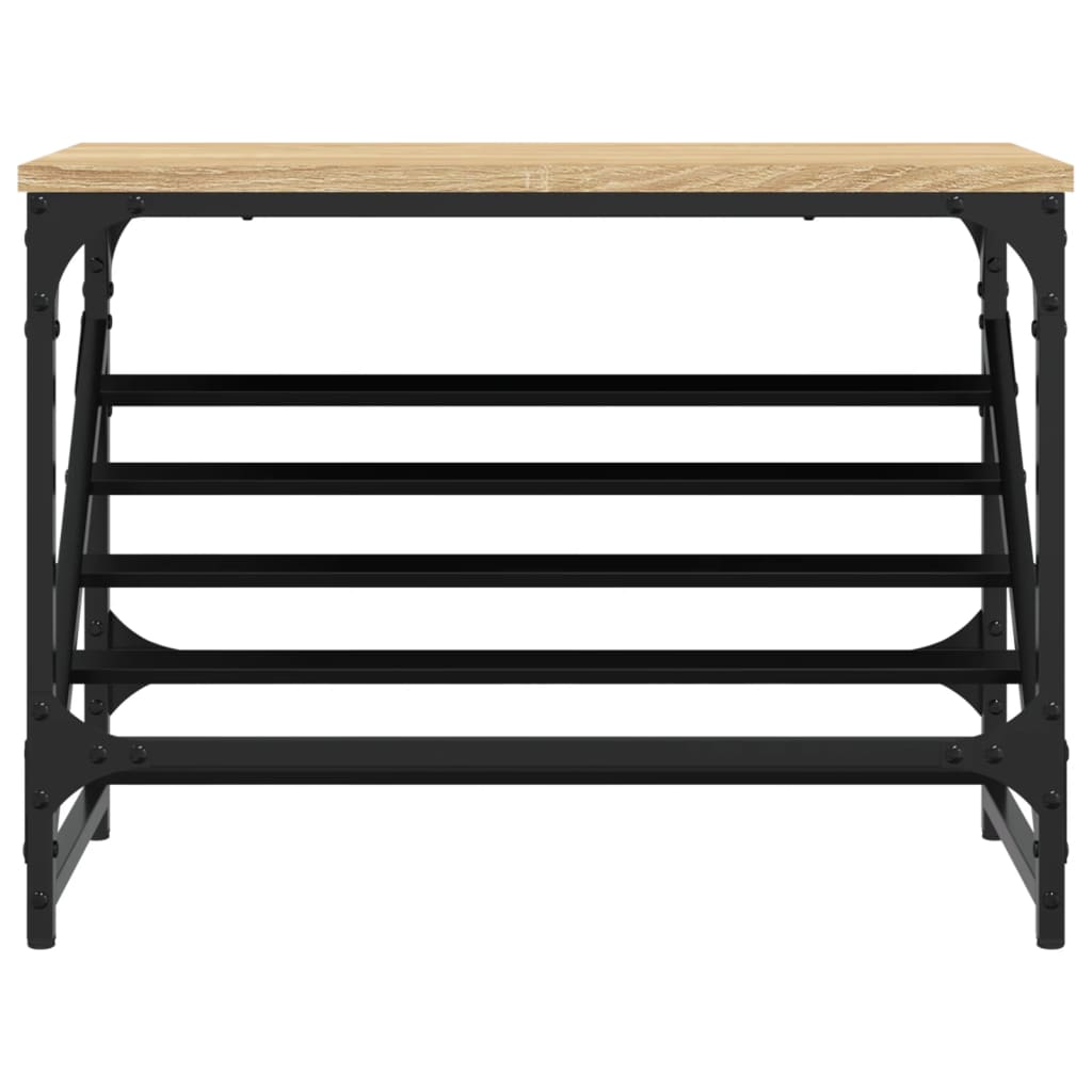 vidaXL Shoe Rack Sonoma Oak 60x30x45 cm Engineered Wood