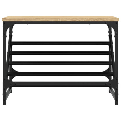 vidaXL Shoe Rack Sonoma Oak 60x30x45 cm Engineered Wood