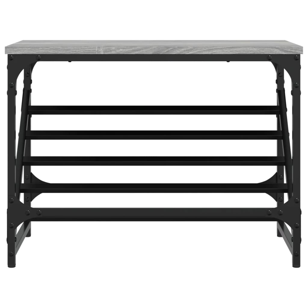 vidaXL Shoe Rack Grey Sonoma 60x30x45 cm Engineered Wood