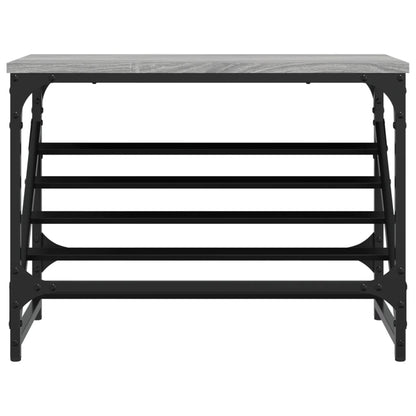 vidaXL Shoe Rack Grey Sonoma 60x30x45 cm Engineered Wood