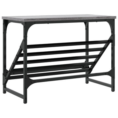 vidaXL Shoe Rack Grey Sonoma 60x30x45 cm Engineered Wood