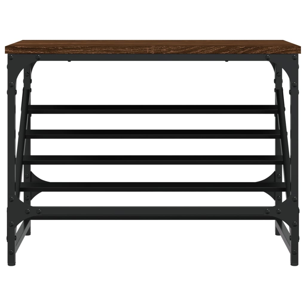 vidaXL Shoe Rack Brown Oak 60x30x45 cm Engineered Wood