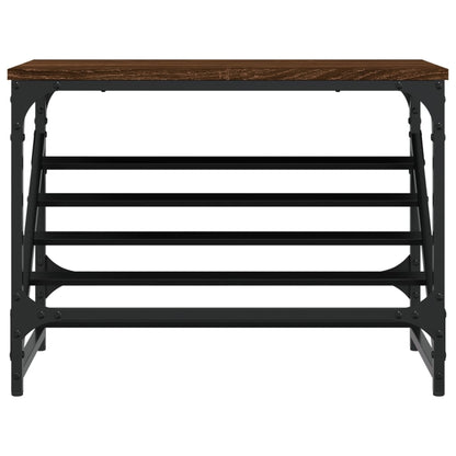 vidaXL Shoe Rack Brown Oak 60x30x45 cm Engineered Wood