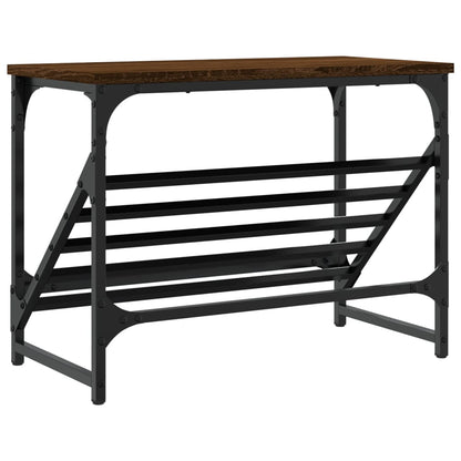 vidaXL Shoe Rack Brown Oak 60x30x45 cm Engineered Wood