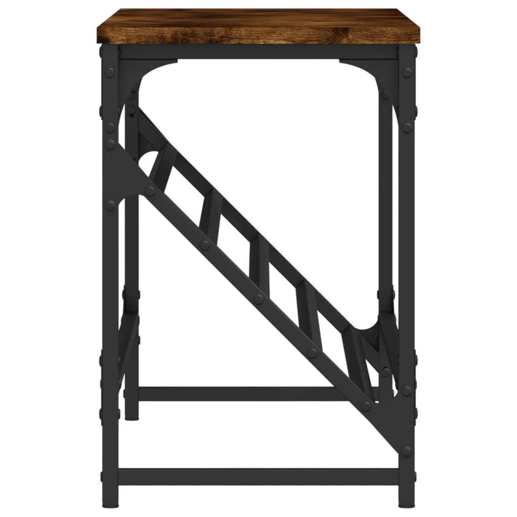 vidaXL Shoe Rack Smoked Oak 90x30x45 cm Engineered Wood
