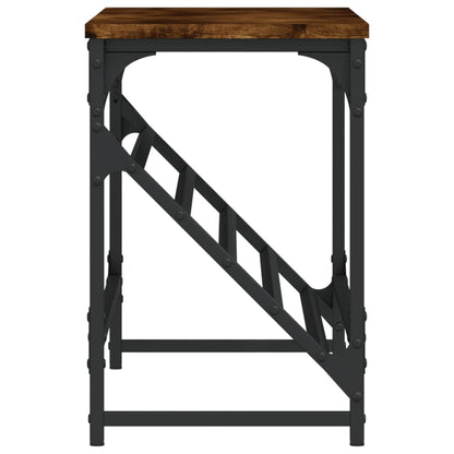 vidaXL Shoe Rack Smoked Oak 90x30x45 cm Engineered Wood