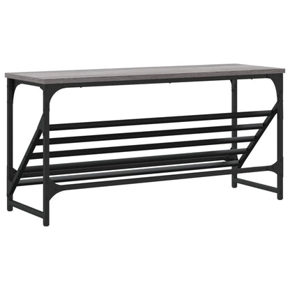 vidaXL Shoe Rack Grey Sonoma 90x30x45 cm Engineered Wood