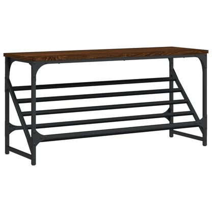 vidaXL Shoe Rack Brown Oak 90x30x45 cm Engineered Wood