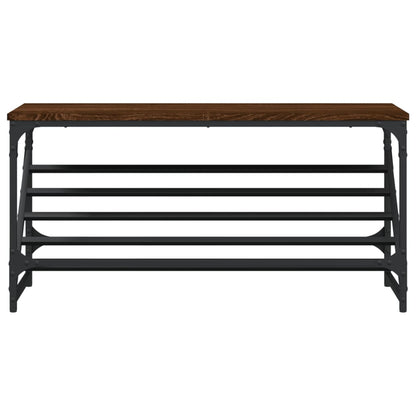 vidaXL Shoe Rack Brown Oak 90x30x45 cm Engineered Wood