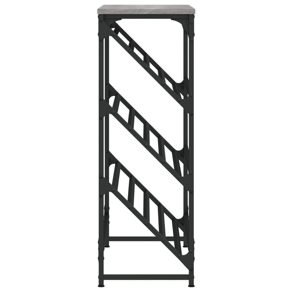 vidaXL Shoe Rack Grey Sonoma 90x30x85 cm Engineered Wood