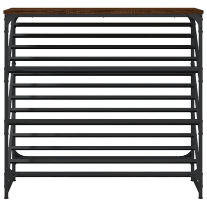 vidaXL Shoe Rack Brown Oak 90x30x85 cm Engineered Wood