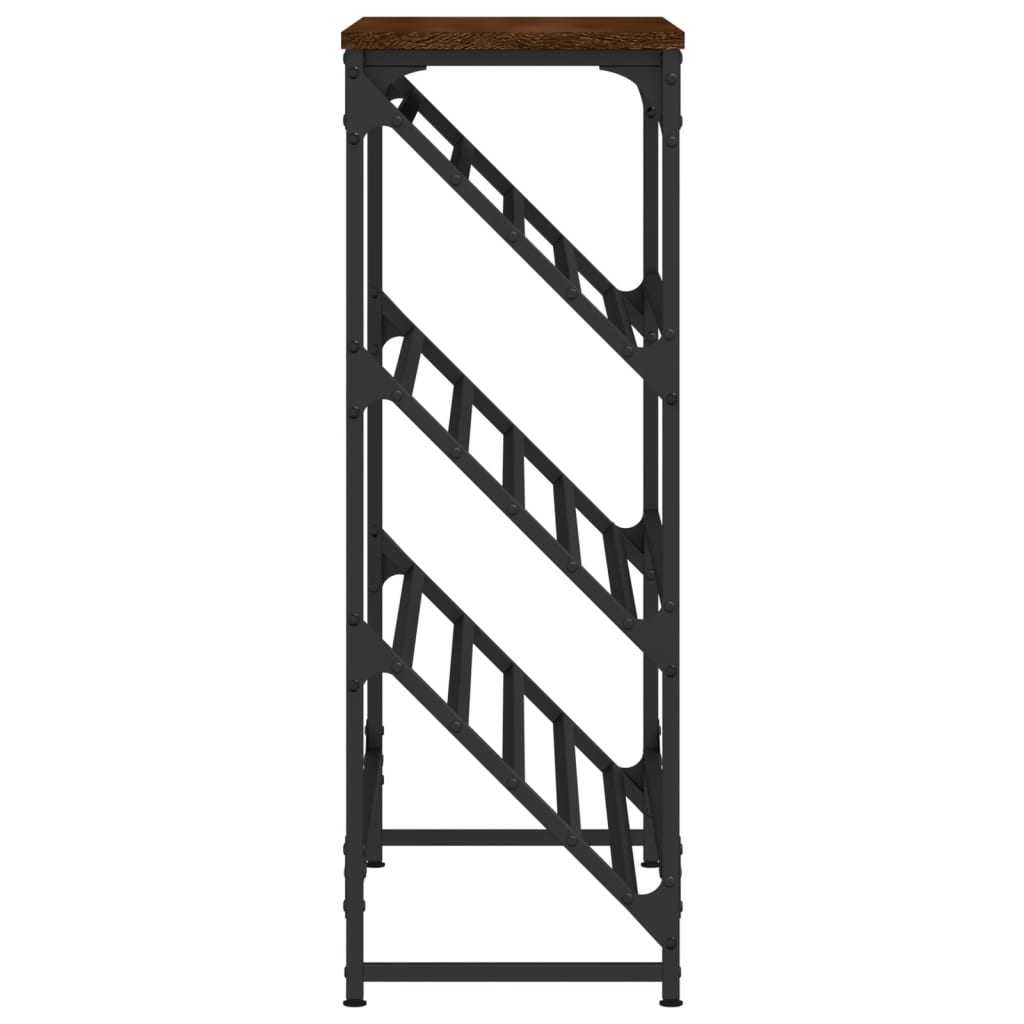 vidaXL Shoe Rack Brown Oak 90x30x85 cm Engineered Wood