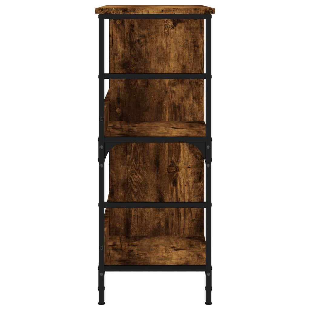 vidaXL Bookshelf Smoked Oak 78.5x33x82 cm Engineered Wood