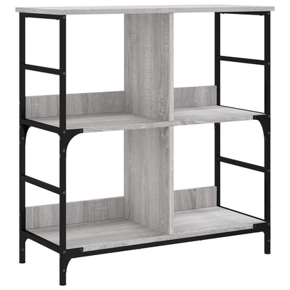 vidaXL Bookshelf Grey Sonoma 78.5x33x82 cm Engineered Wood