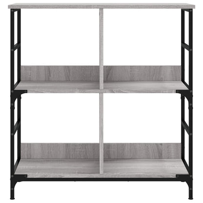 vidaXL Bookshelf Grey Sonoma 78.5x33x82 cm Engineered Wood