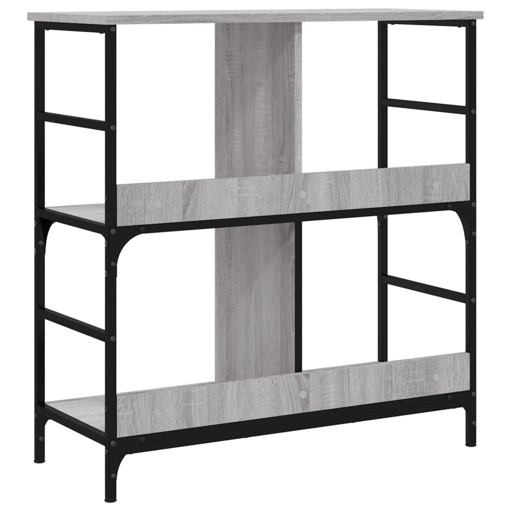 vidaXL Bookshelf Grey Sonoma 78.5x33x82 cm Engineered Wood