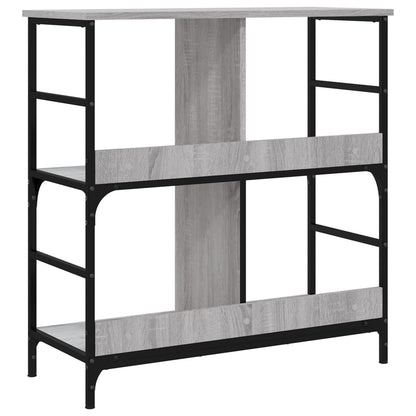 vidaXL Bookshelf Grey Sonoma 78.5x33x82 cm Engineered Wood