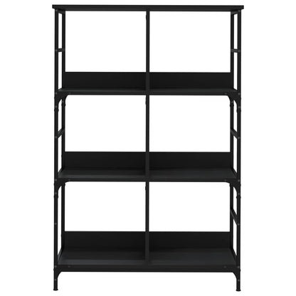 vidaXL Bookshelf Black 78.5x33x117.5 cm Engineered Wood