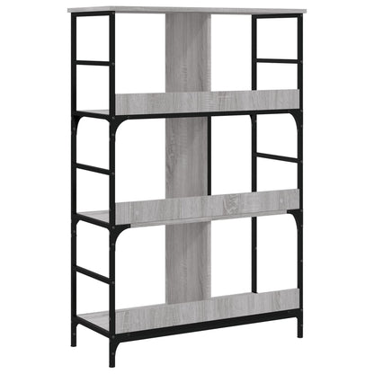 vidaXL Bookshelf Grey Sonoma 78.5x33x117.5 cm Engineered Wood