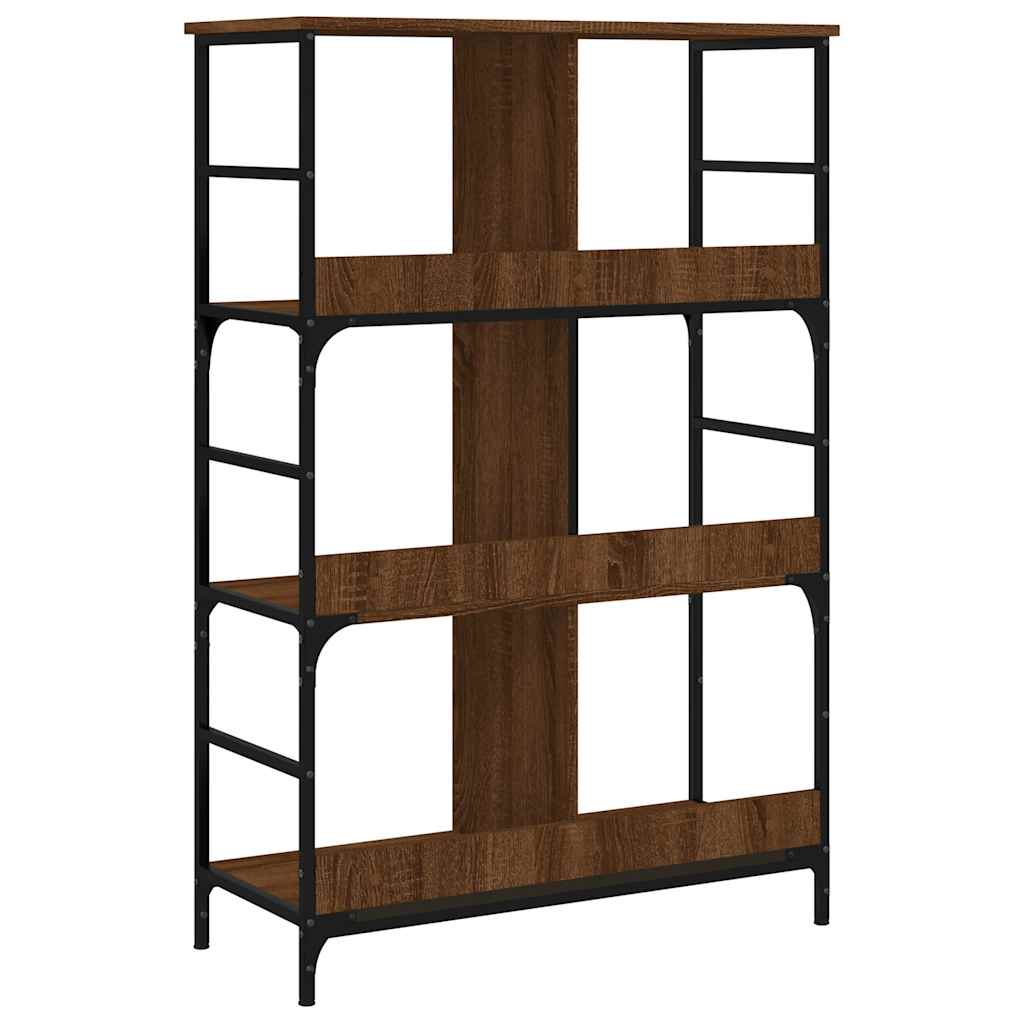 vidaXL Bookshelf Brown Oak 78.5x33x117.5 cm Engineered Wood