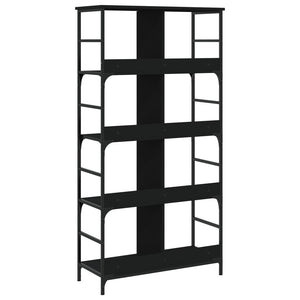 vidaXL Bookshelf Black 78.5x33x153 cm Engineered Wood