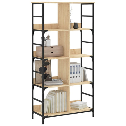 vidaXL Bookshelf Sonoma Oak 78.5x33x153 cm Engineered Wood