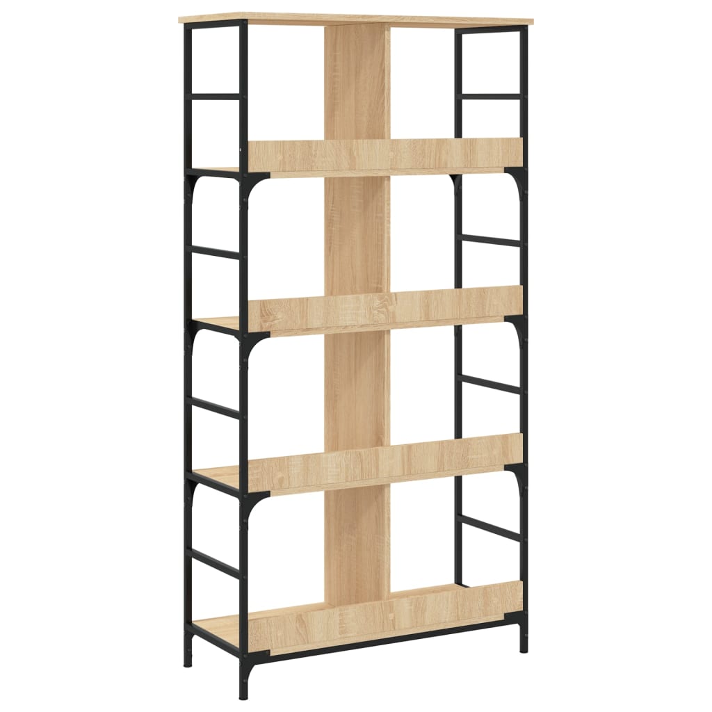 vidaXL Bookshelf Sonoma Oak 78.5x33x153 cm Engineered Wood