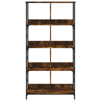 vidaXL Bookshelf Smoked Oak 78.5x33x153 cm Engineered Wood