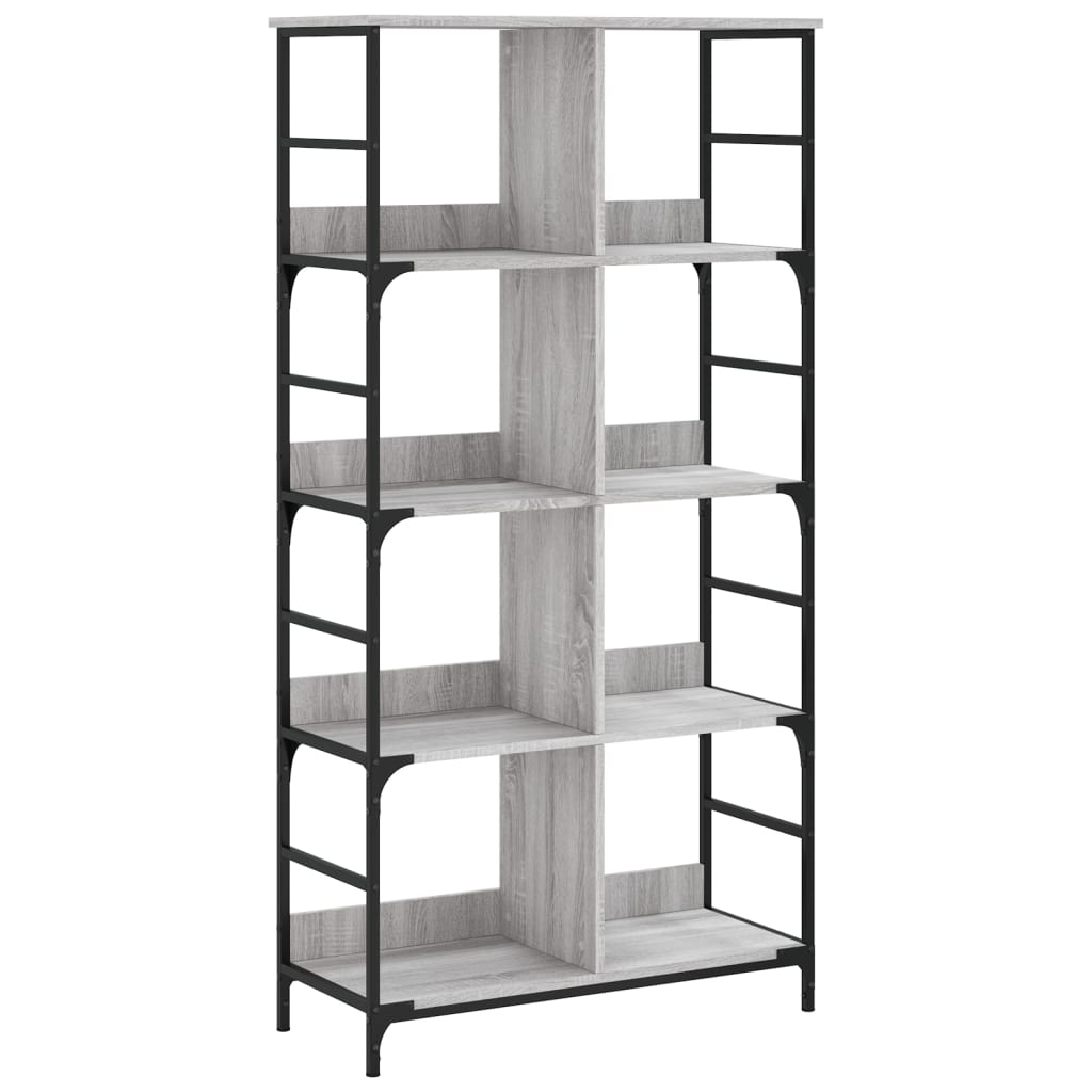 vidaXL Bookshelf Grey Sonoma 78.5x33x153 cm Engineered Wood