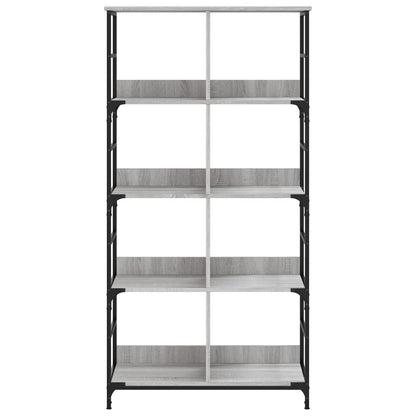 vidaXL Bookshelf Grey Sonoma 78,5x33x153 cm Engineered Wood