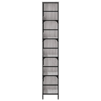 vidaXL Bookshelf Grey Sonoma 78.5x33x188.5 cm Engineered Wood