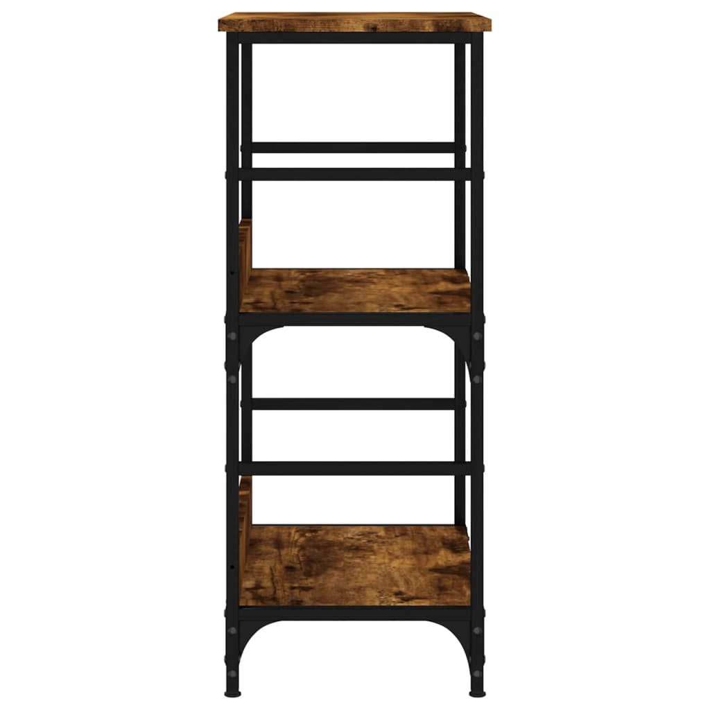vidaXL Bookshelf Smoked Oak 50x33x82 cm Engineered Wood
