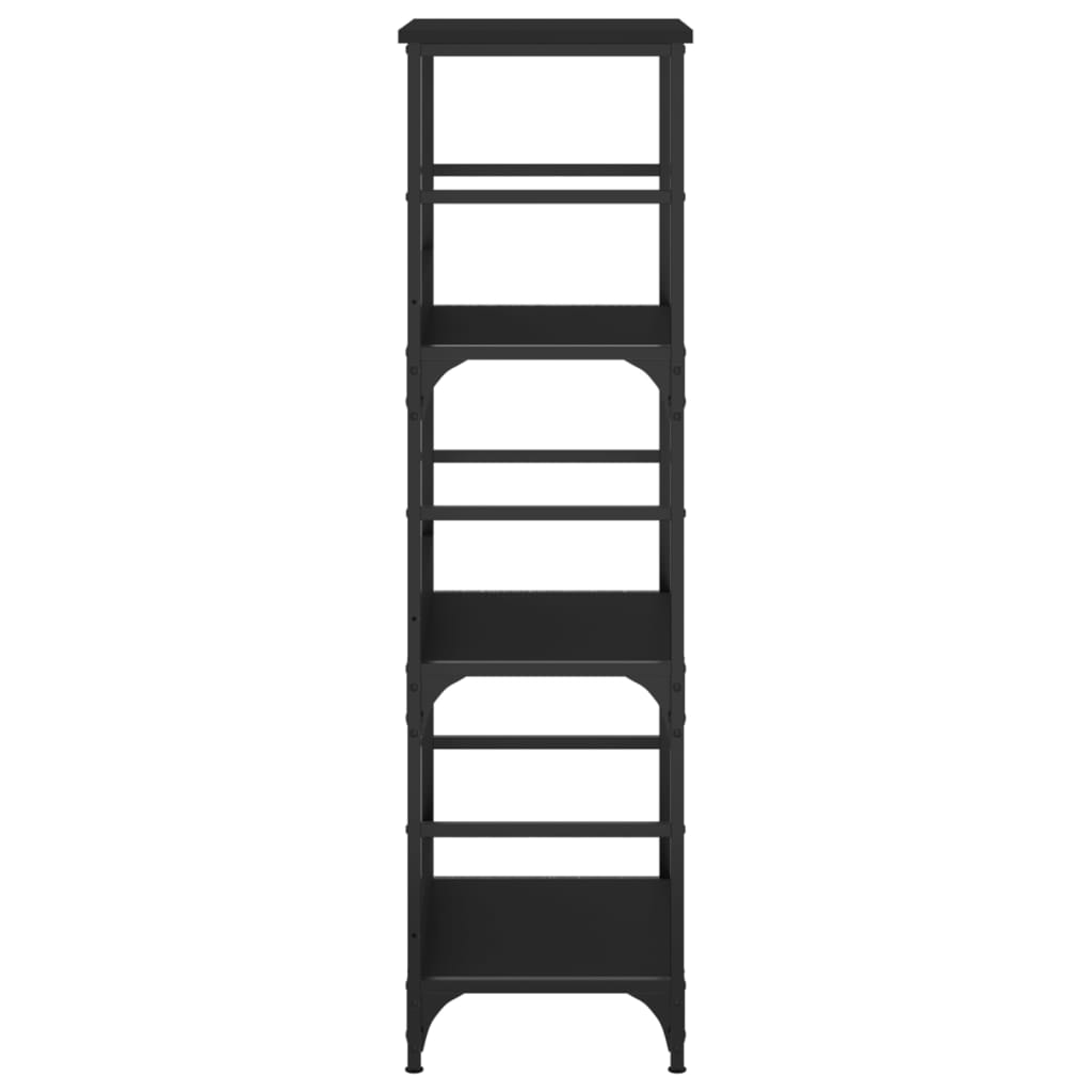 vidaXL Bookshelf Black 50x33x117.5 cm Engineered Wood